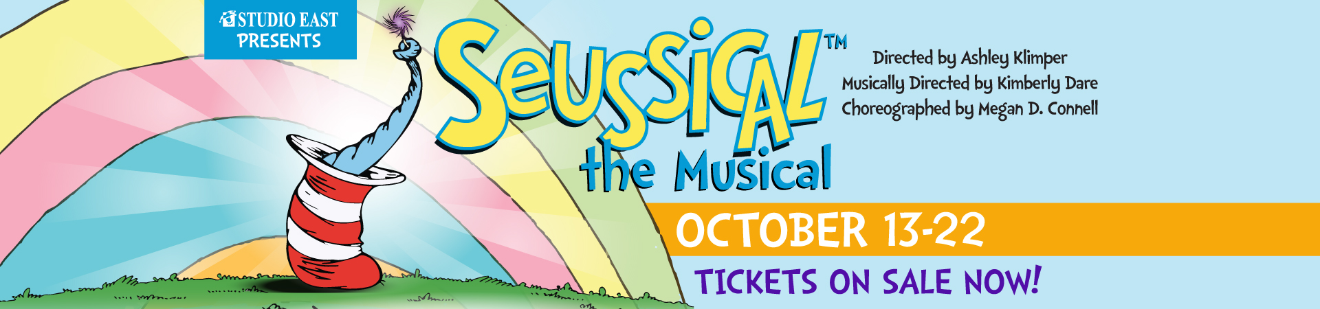 on’t Miss Seussical, the Musical™, Your Ticket to Fun for All Ages: Live on Stage this October at Studio East, Your Premier Events Playhouse in Kirkland, WA Music by Stephen Flaherty | Lyrics by Lynn Ahrens Book by Lynn Ahrens & Stephen Flaherty | Based on the Works of Dr. Seuss Co-conceived by Lynn Ahrens, Stephen Flaherty, and Eric Idle Directed by Ashley Klimper | Music Directed by Kim Dare | Choreographed by Megan D. Connell