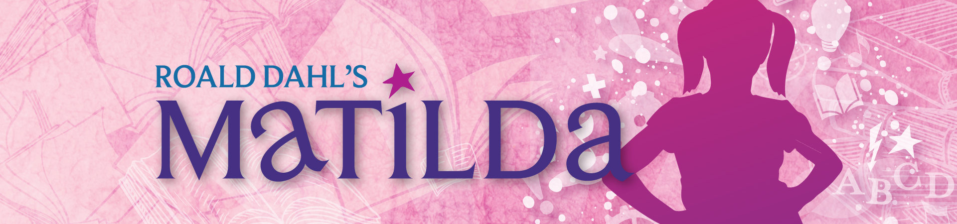 A pink background with the word tilda written in purple.