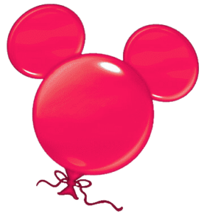 Colorful icon of a Mickey Mouse balloon